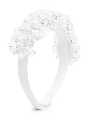 Monnalisa crystal-bead hairband - White
