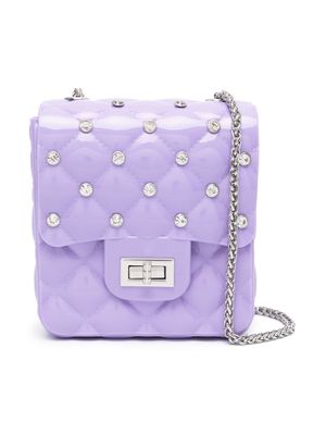 Monnalisa crystal-embellished cross body bag - Purple