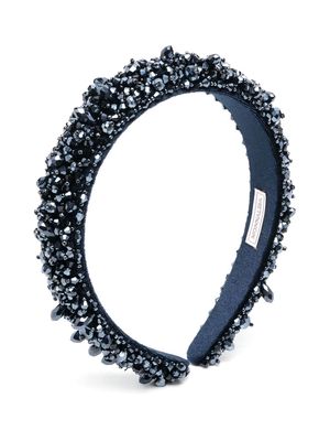 Monnalisa crystal-embellished headband - Blue