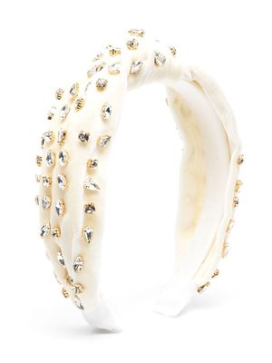 Monnalisa crystal-embellished headband - Neutrals