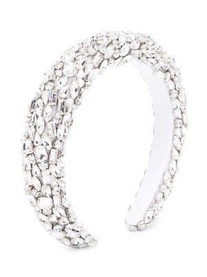 Monnalisa crystal-embellished headband - Silver