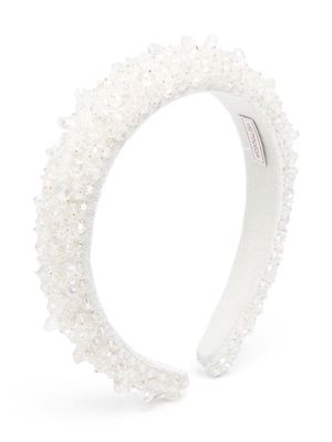 Monnalisa crystal-embellished headband - White