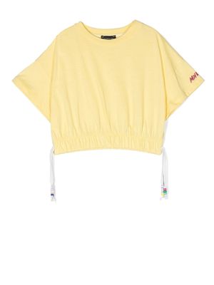 Monnalisa drawstring-hem T-shirt - Yellow