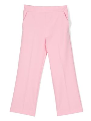 Monnalisa elasticated straight-leg trousers - Pink