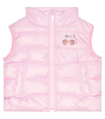 Monnalisa Embellished puffer vest