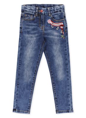 Monnalisa Embroidered Jeans