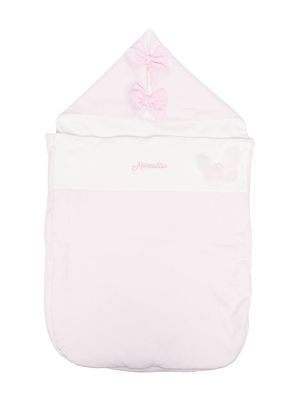 Monnalisa embroidered-logo sleep bag - Pink