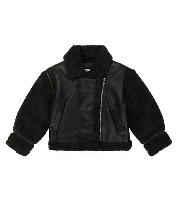 Monnalisa Faux leather jacket