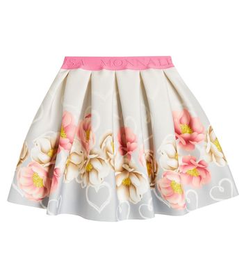 Monnalisa Flared floral skirt