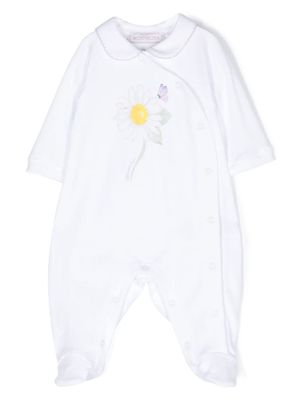 Monnalisa floral-print cotton pyjamas - White