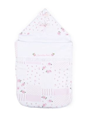 Monnalisa floral-print sleep bag - White