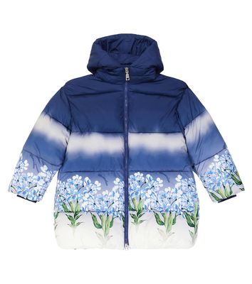 Monnalisa Floral puffer coat