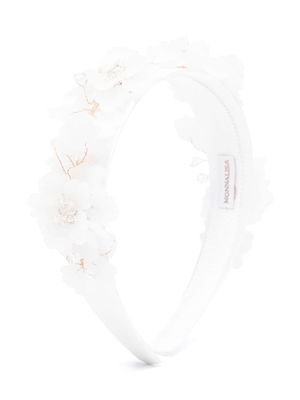 Monnalisa flower-detailing headband - White