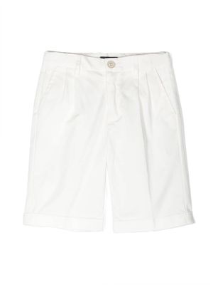 Monnalisa gabardine Bermuda shorts - White