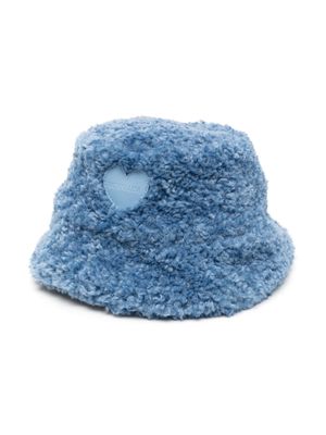 Monnalisa heart-motif bucket hat - Blue