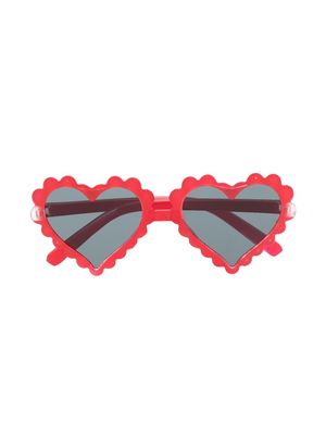 Monnalisa heart-shaped sunglasses and bag set - Red