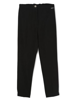 Monnalisa high-waist smart trousers - Black