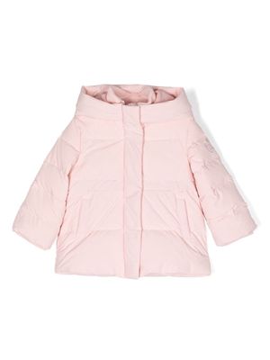 Monnalisa hooded padded-down coat - Pink