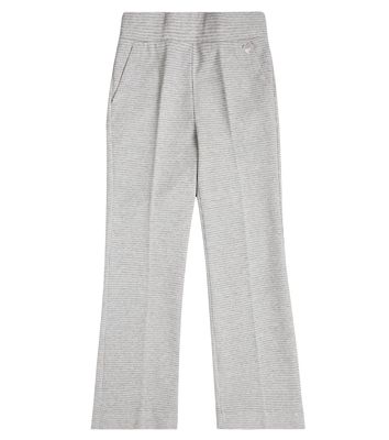 Monnalisa Houndstooth flared cotton-blend pants