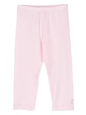 Monnalisa jersey cotton leggings - Pink