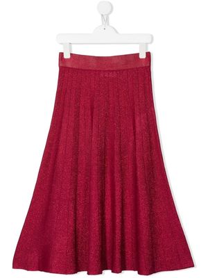 Monnalisa knitted casual skirt - Pink