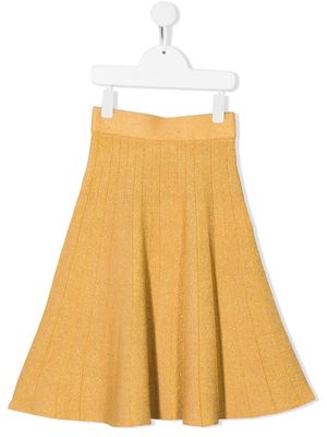 Monnalisa knitted casual skirt - Yellow