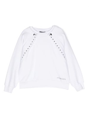 Monnalisa layered jersey sweatshirt - White