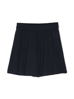 Monnalisa logo-embroidered skort - Blue