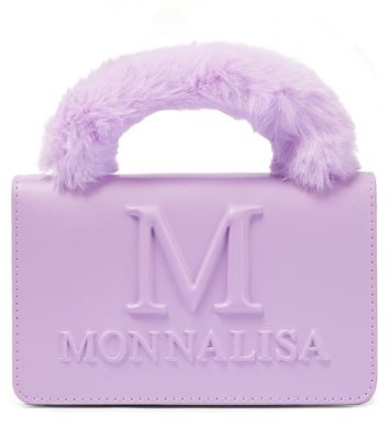 Monnalisa Logo faux leather shoulder bag