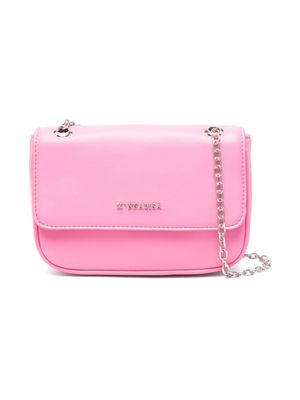 Monnalisa logo-lettering cross body bag - Pink