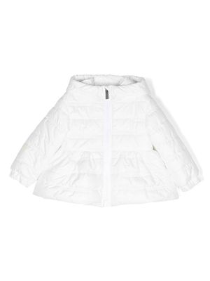 Monnalisa logo-patch padded jacket - White