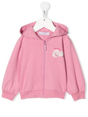 Monnalisa Marie zip-up hoodie - Pink