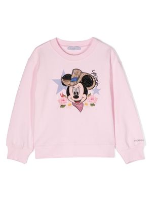 Monnalisa Minnie-print sweatshirt - Pink