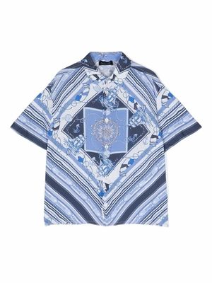 Monnalisa nautical-print shirt - Blue
