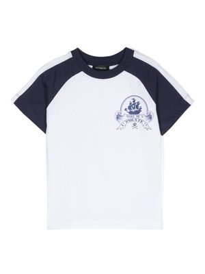 Monnalisa nautical-print T-shirt - White