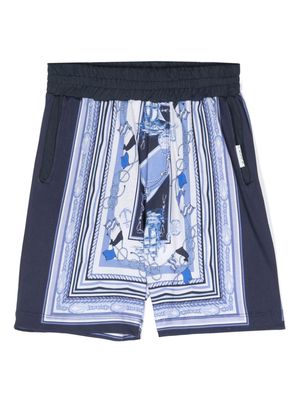 Monnalisa nautical-printed shorts - Blue