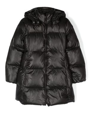 Monnalisa padded hooded coat - Black