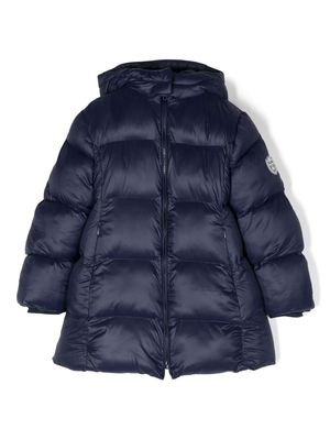 Monnalisa padded hooded coat - Blue