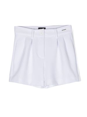Monnalisa pleat-detail mini shorts - White