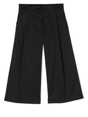 Monnalisa pleated wide-leg trousers - Black