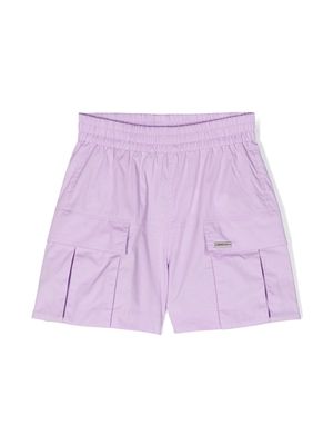 Monnalisa poplin cargo shorts - Purple