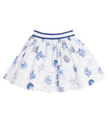 Monnalisa Printed cotton skirt