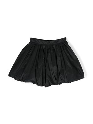 Monnalisa puffball mini skirt - Black