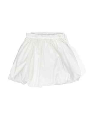 Monnalisa puffball taffeta skirt - White