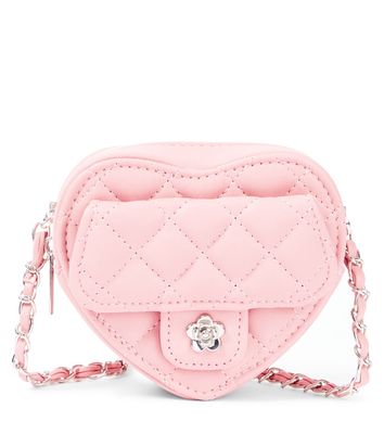 Monnalisa Quilted faux leather crossbody bag