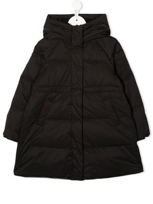 Monnalisa quilted-finish down coat - Black