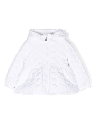 Monnalisa quilted padded jacket - White