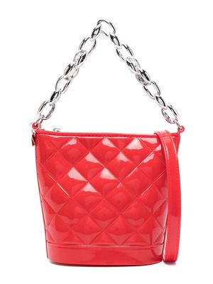 Monnalisa quilted shoulder bag - Red