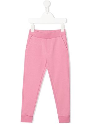 Monnalisa rhinestone-logo leggings - Pink