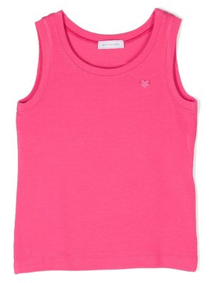 Monnalisa ribbed tank top - Pink